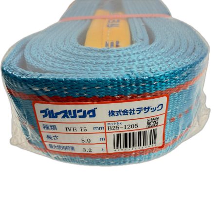  TESAC ブルースリング　ＩＶＥ75ｍｍ 5ｍ スカイブルー