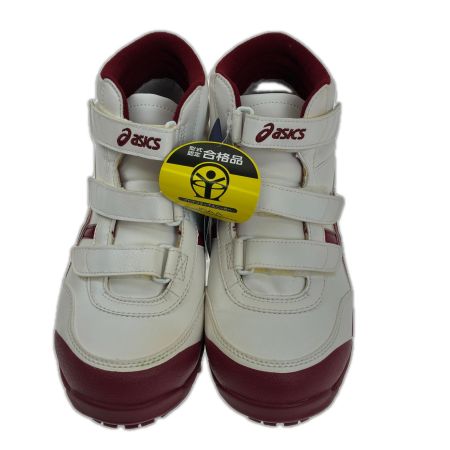  asics アシックス  プロテクティブスニーカー 作業用靴 安全靴 ウィンジョブ CP302 SIZE 25.5cm FCP302 ホワイト×レッド