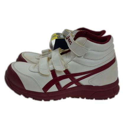  asics アシックス  プロテクティブスニーカー 作業用靴 安全靴 ウィンジョブ CP302 SIZE 25.5cm FCP302 ホワイト×レッド