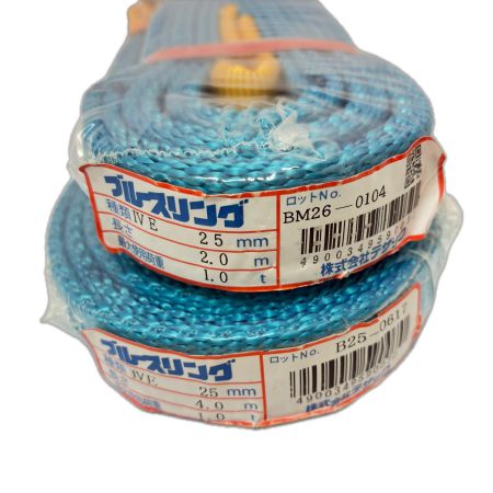  tesac ブルースリング　IVE25ｍｍ　2.0ｍ　4.0ｍ　2本セット