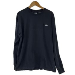 □□ THE NORTH FACE ザノースフェイス カットソー 長袖カットソー ロングスリーブ ヌプシ コットン 長袖 Tシャツ SIZE XL  NT32443 ブラック Cランク
