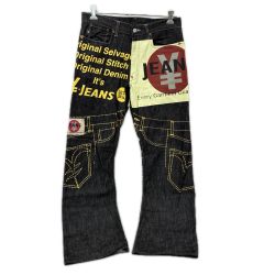 YEN JEANS ジーンズ デニムパンツ 古着 SIZE M  インディゴ Cランク