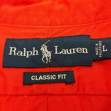 RALPH LAUREN ラルフローレン シャツ 長袖シャツ SIZE L 古着  オレンジ