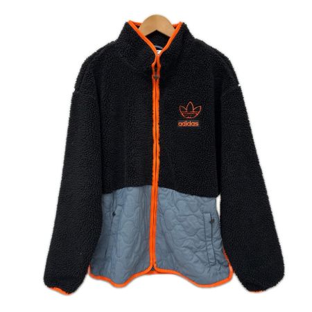 adidas Originals アディダスオリジナルス ジャケット ボアジャケット フリースジャケット SIZE L H09361 ブラック×グレー