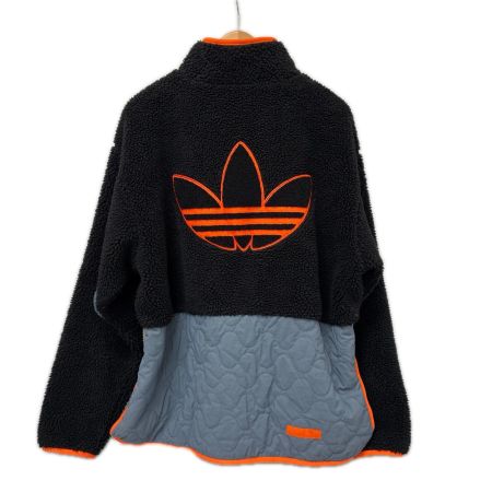 adidas Originals アディダスオリジナルス ジャケット ボアジャケット フリースジャケット SIZE L H09361 ブラック×グレー