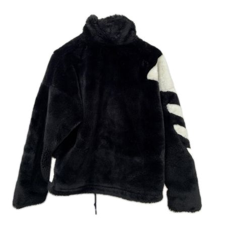 adidas アディダス ジャケット ビッグロゴ ファー ボアジャケット ブルゾン SIZE S A6A001 ブラック