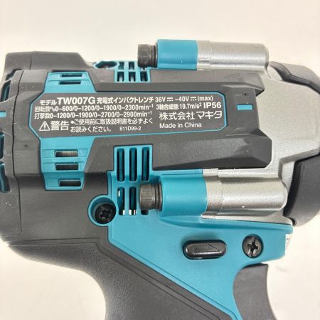 MAKITA マキタ 充電式インパクトレンチ　40Ｖ TW007GRDX ブルー