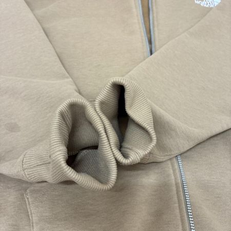 THE NORTH FACE ザノースフェイス パーカー スウエアロゴフーディ スクエアロゴフルジップ スウェット SIZE M NT62349 ベージュ
