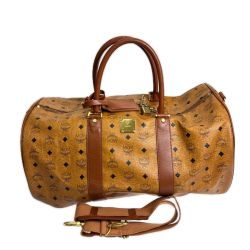 MCM エムシーエム 2WAYボストンバッグ  ヴィセトス ロゴグラム ブラウン Bランク