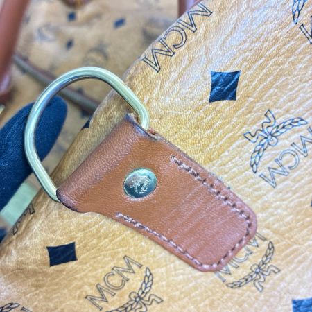 MCM エムシーエム 2WAYボストンバッグ  ヴィセトス ロゴグラム ブラウン