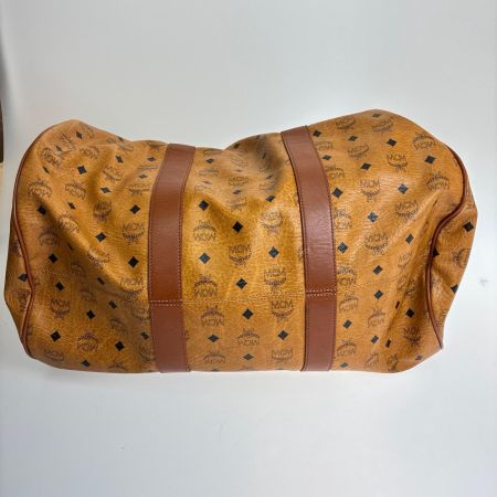 MCM エムシーエム 2WAYボストンバッグ  ヴィセトス ロゴグラム ブラウン