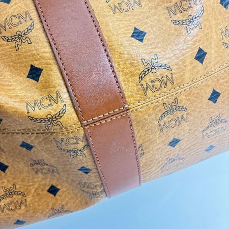 MCM エムシーエム 2WAYボストンバッグ  ヴィセトス ロゴグラム ブラウン