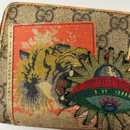 GUCCI グッチ 長財布 GUCCI GG GGスプリーム クーリエ PVCコーティングキャンバス ラウンドファスナー 473909 ベージュ
