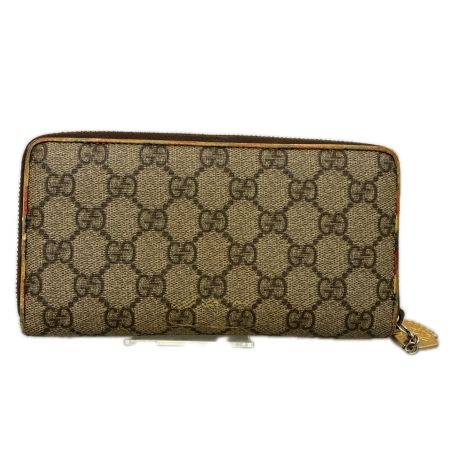 GUCCI グッチ 長財布 GUCCI GG GGスプリーム クーリエ PVCコーティングキャンバス ラウンドファスナー 473909 ベージュ