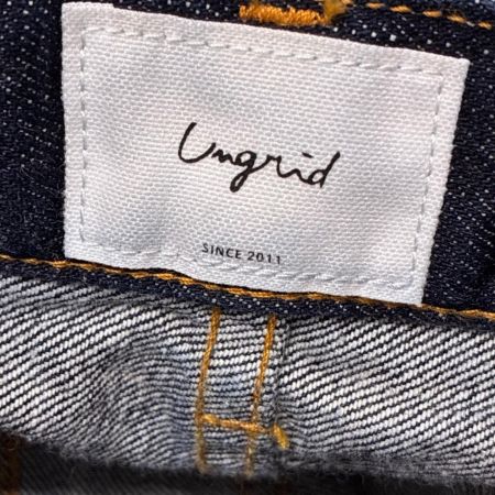 Ungrid アングリッド ジーンズ センタープレスストレートデニム 24インチ 112122445901-01 インディゴ