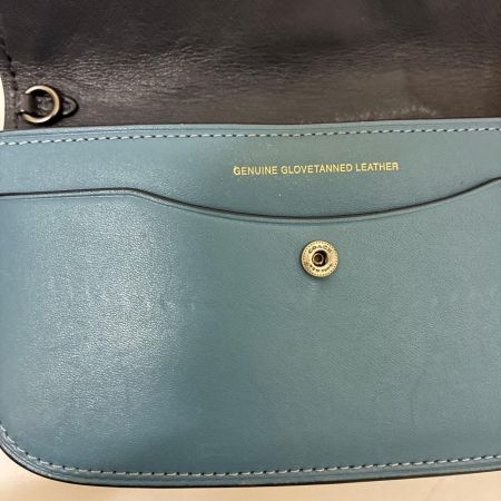 COACH コーチ バッグ グラブタンレザー ティーローズ 花柄 フラワー フローラル アップリケ リストレット クラッチ ポーチ  23536 ブルー