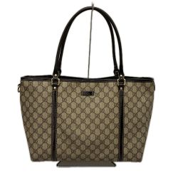 GUCCI グッチ トートバッグ GGスプリーム PVC  197953 ブラウン Cランク