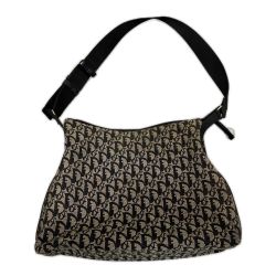 Christian Dior クリスチャンディオール バッグ ショルダーバッグトロッター キャンバス  ネイビー Cランク