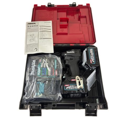 MAKITA マキタ 充電式インパクトドライバ　40ｖ TD005GRDXB ブラック