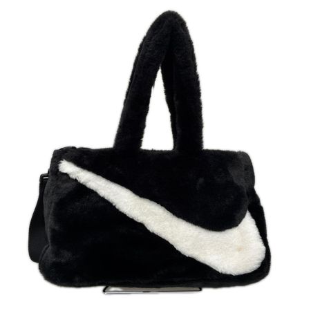 NIKE ナイキ トートバッグ ウィメンズ HO23 FX ファー ショルダーバッグ 2WAY Sportswear Faux Fur Tote FB3050 ブラック