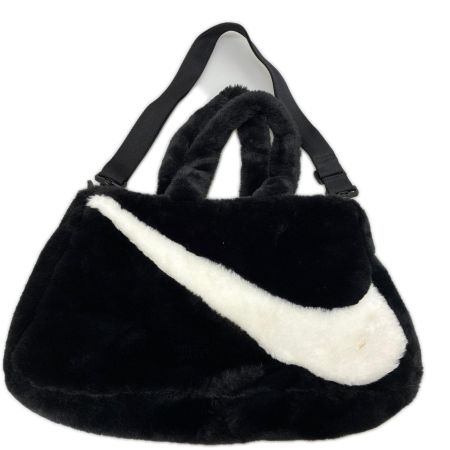 NIKE ナイキ トートバッグ ウィメンズ HO23 FX ファー ショルダーバッグ 2WAY Sportswear Faux Fur Tote FB3050 ブラック