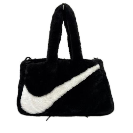 NIKE ナイキ トートバッグ ウィメンズ HO23 FX ファー ショルダーバッグ 2WAY Sportswear Faux Fur Tote FB3050 ブラック