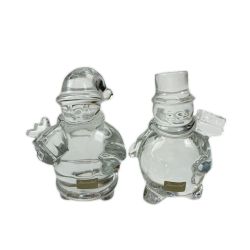 Baccarat バカラ インテリア小物　スノーマン 　サンタクロース　2個セット Bランク