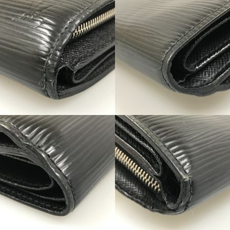  LOUIS VUITTON ルイヴィトン エピ ポルトフォイユ ジョイ ノワール ３つ折り財布 M66582