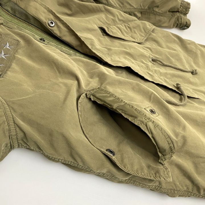 AVIREX アビレックス モッズコート ファーフード キルティング