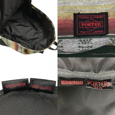  PORTER ポーター PORTER×NEIGHBORHOOD メキシカンボーダー柄 リュック