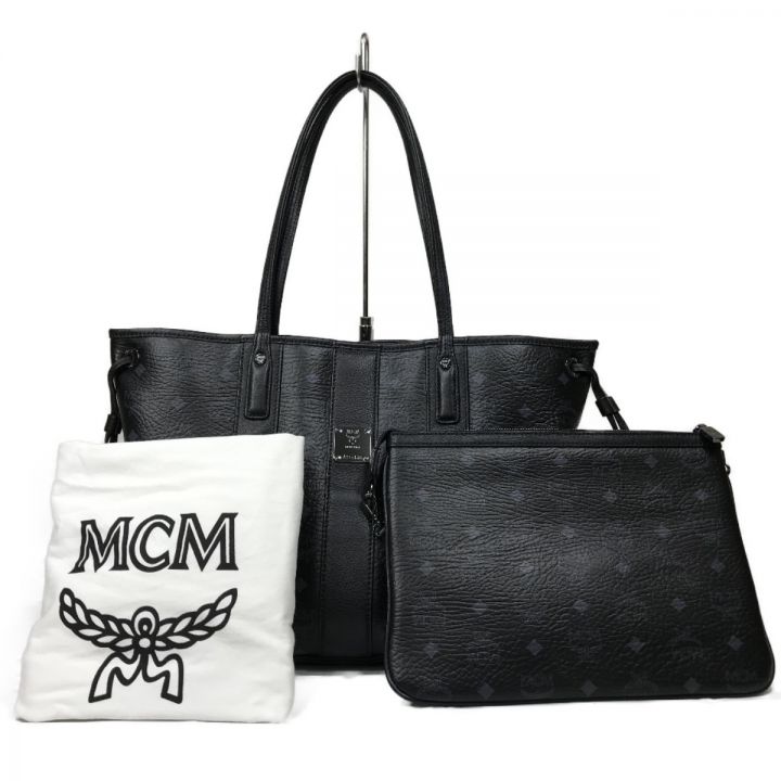 MCM エムシーエム リバーシブルトートバッグ ポーチ付き MWP6AVI22 