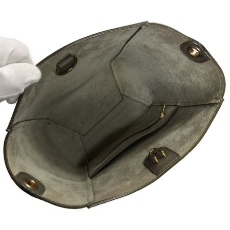  CELINE セリーヌ サングル バケット スモール ショルダーバッグ 18930 トープ 傷、汚れ有