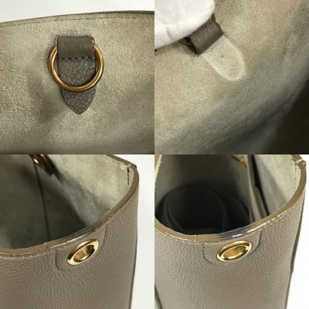  CELINE セリーヌ サングル バケット スモール ショルダーバッグ 18930 トープ 傷、汚れ有