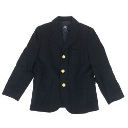 ## BURBERRY LONDON バーバリーロンドン テーラードジャケット 金ボタン 120 ブラック Bランク