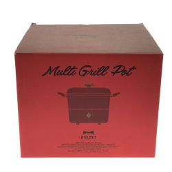 ## BRUNO ブルーノ マルチグリルポット BOE065 レッド Sランク