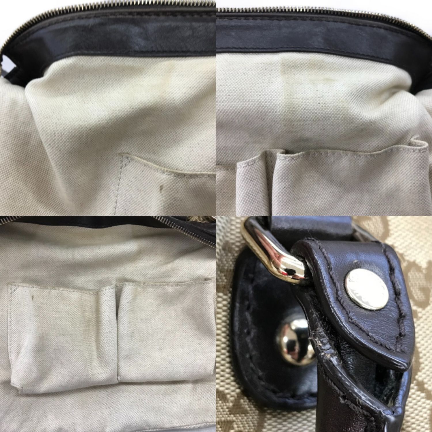 中古】 GUCCI グッチ ハンドバッグ GGキャンバス スーキー ストラップ