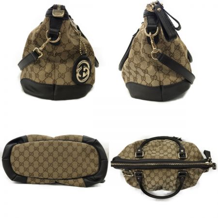 中古】 GUCCI グッチ ハンドバッグ GGキャンバス スーキー ストラップ