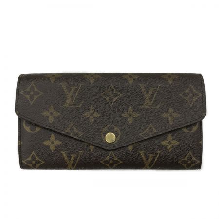  LOUIS VUITTON ルイヴィトン ポルトフォイユ サラ 二つ折り長財布 モノグラム M62234 フューシャ ポケット反り・角スレ有