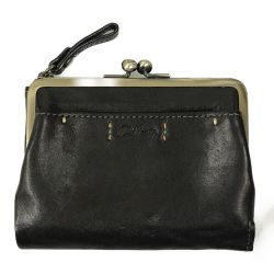 ## Dakota ダコタ ピチカート がま口2つ折り財布 36362 ブラック Cランク