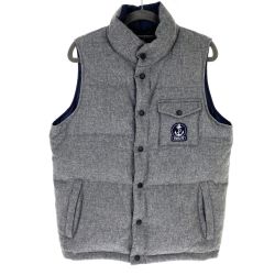 ## FIDELITY ダウンベスト リバーシブル 9F-01 グレー Lサイズ Bランク