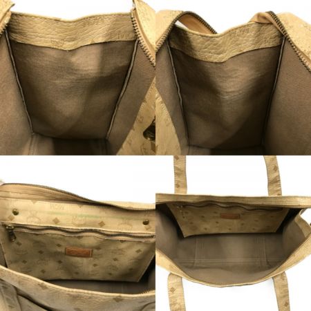  MCM エムシーエム トートバッグ ヴィセトス柄 ロングショルダー  ベージュ