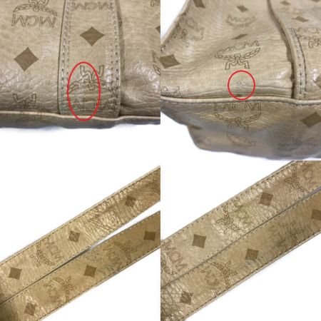  MCM エムシーエム トートバッグ ヴィセトス柄 ロングショルダー  ベージュ