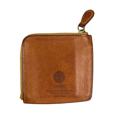  GANZO MINERVA NATURAL ZIP パース フラグメントケース ナチュラル