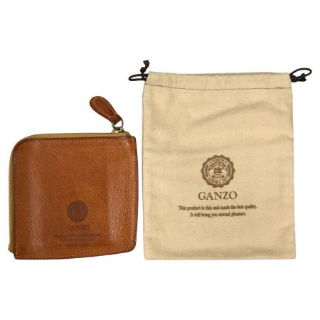  GANZO MINERVA NATURAL ZIP パース フラグメントケース ナチュラル