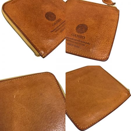  GANZO MINERVA NATURAL ZIP パース フラグメントケース ナチュラル