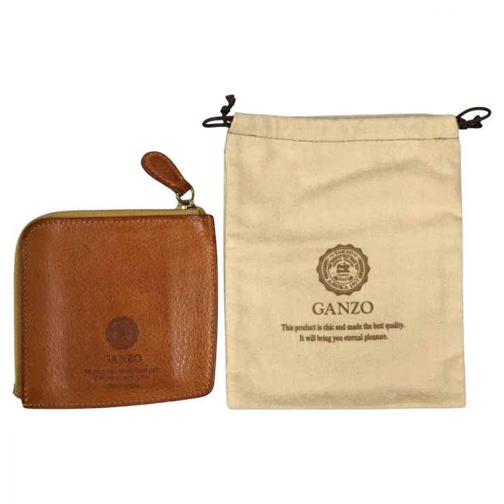 GANZO MINERVA NATURAL ZIP パース フラグメントケース ナチュラル