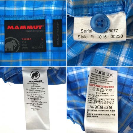  MAMMUT マムート アスコ シャツ Men ジャパンサイズXL 1015-00230 inperial-white