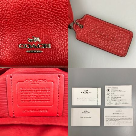  COACH コーチ Mini Charlie Backpack in Pebble Leather ミニ チャーリー リュック F38263 レッド