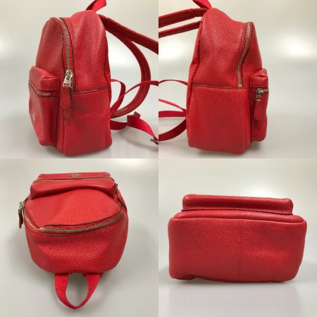  COACH コーチ Mini Charlie Backpack in Pebble Leather ミニ チャーリー リュック F38263 レッド