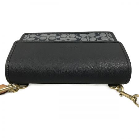  COACH コーチ シグネチャー シャンブレーターナー フラップ クロスボディ C8185 デニム